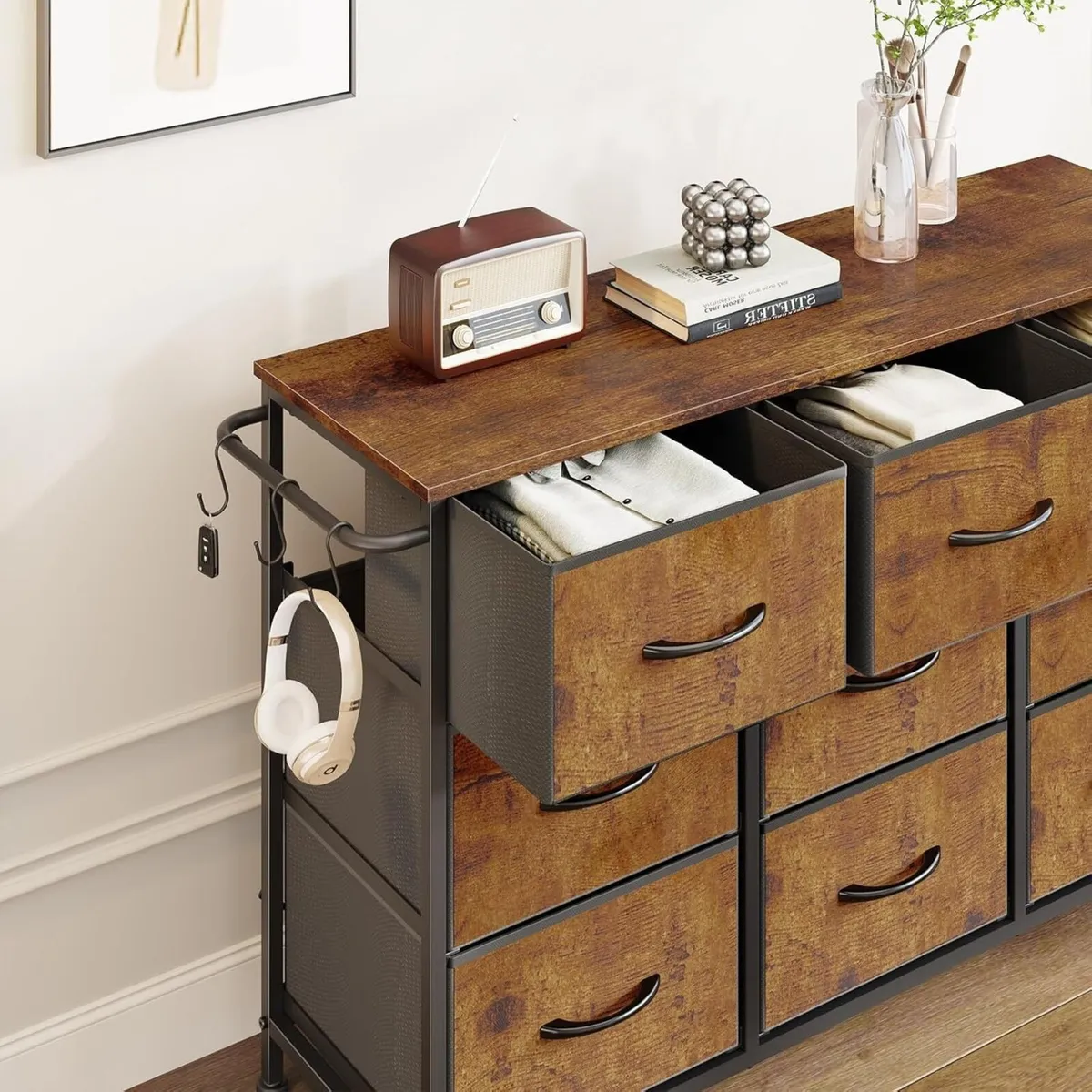 Chest of Drawers Bedroom - Hallway Rustic Clothes - Image 2