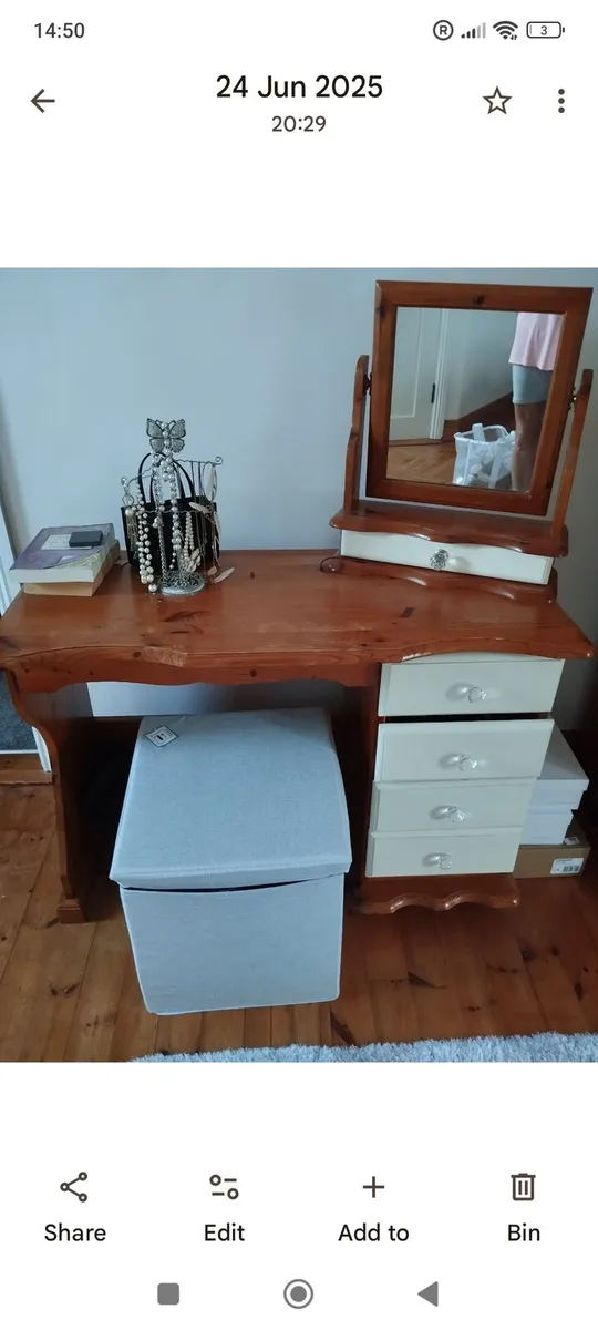 Full pine bedroom suite. - Image 3