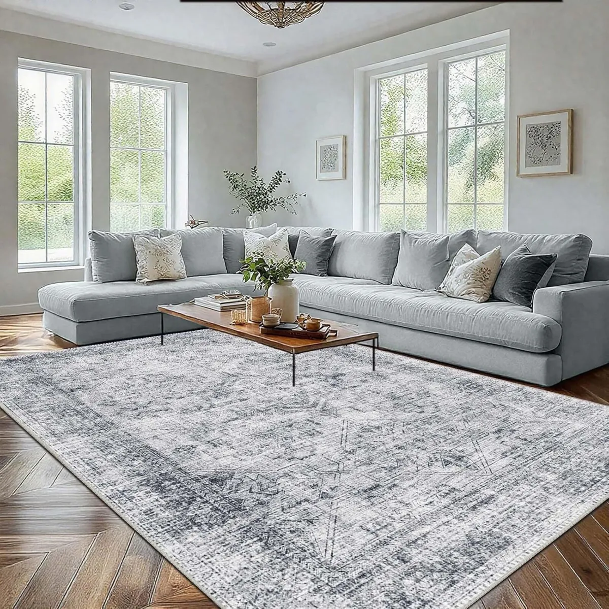 Modern Washable Rug 200 x 300 cm - Contemporary - Image 1