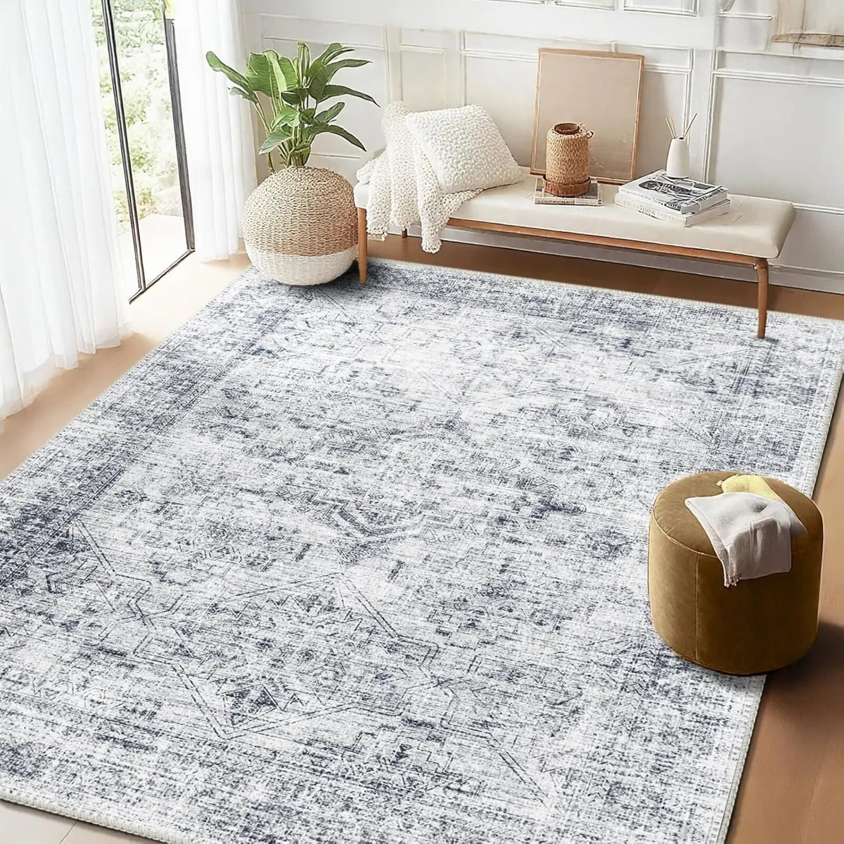 Modern Washable Rug 200 x 300 cm - Contemporary - Image 4