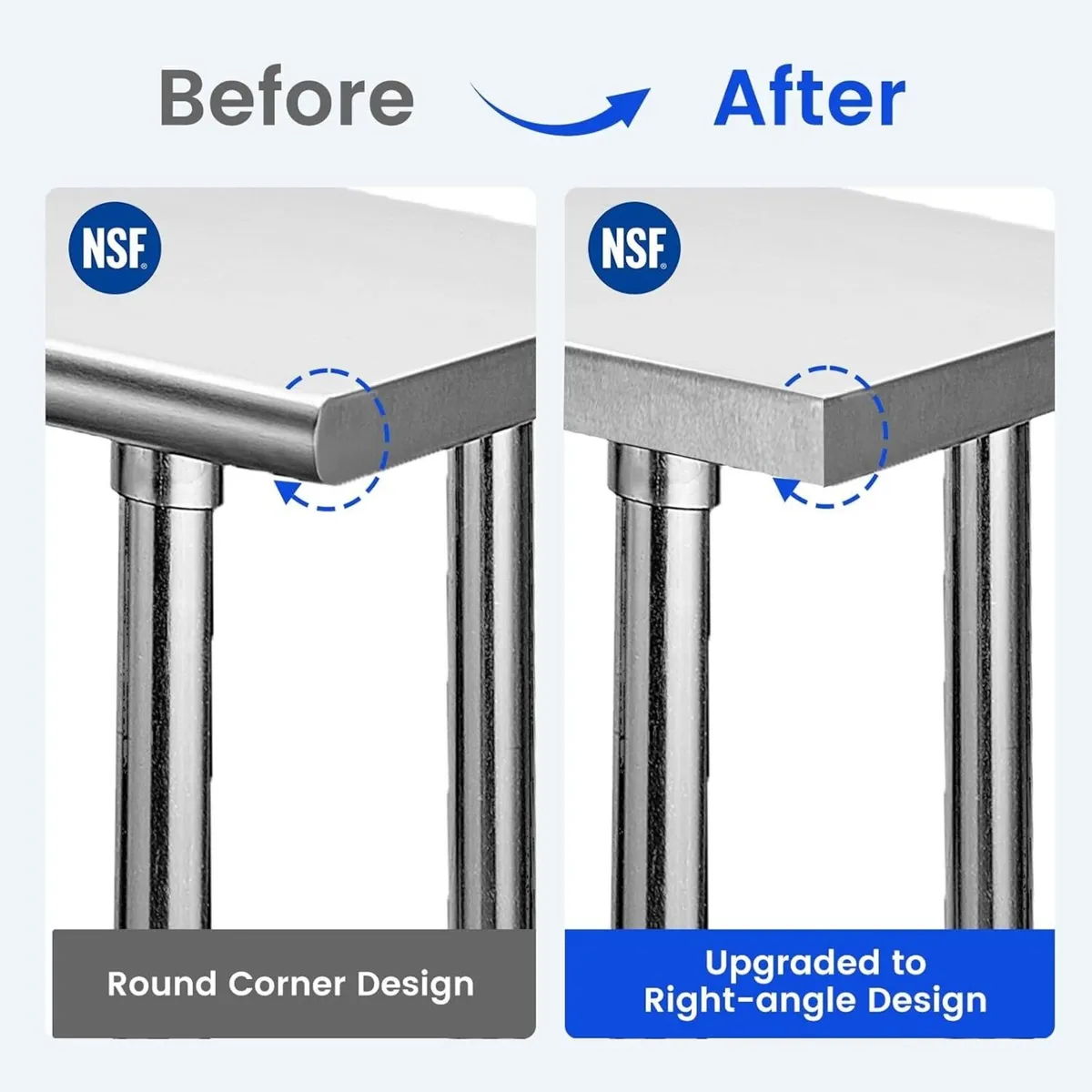 Stainless Steel Table for Prep Work 24 x Inches - Image 4