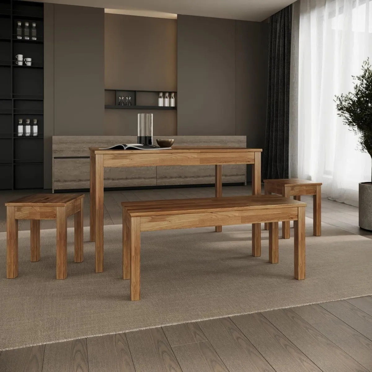 Solid Wood Table Tomas - Sturdy and Stable Wooden - Image 1