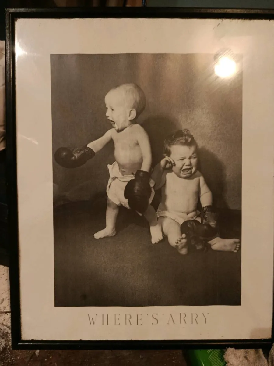 Traveller/gypsy first spar large framed photo - Image 1