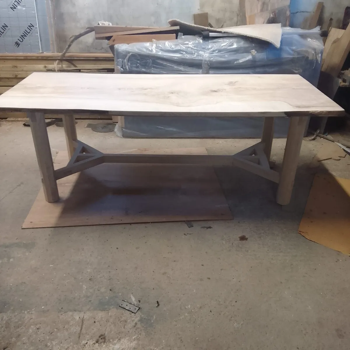 Spalted ash hake rake table - Image 1