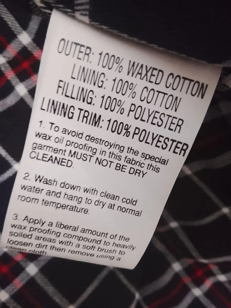 Men's Navy Waxed Jacket XL - Image 4