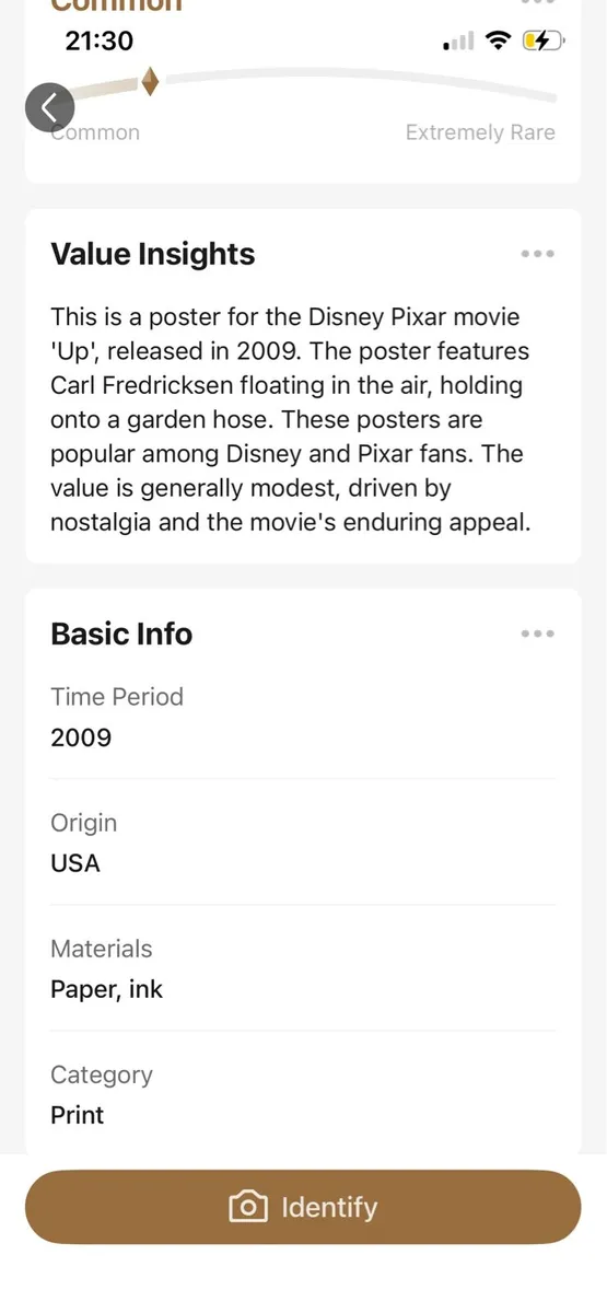 Framed poster “ UP” - Image 2