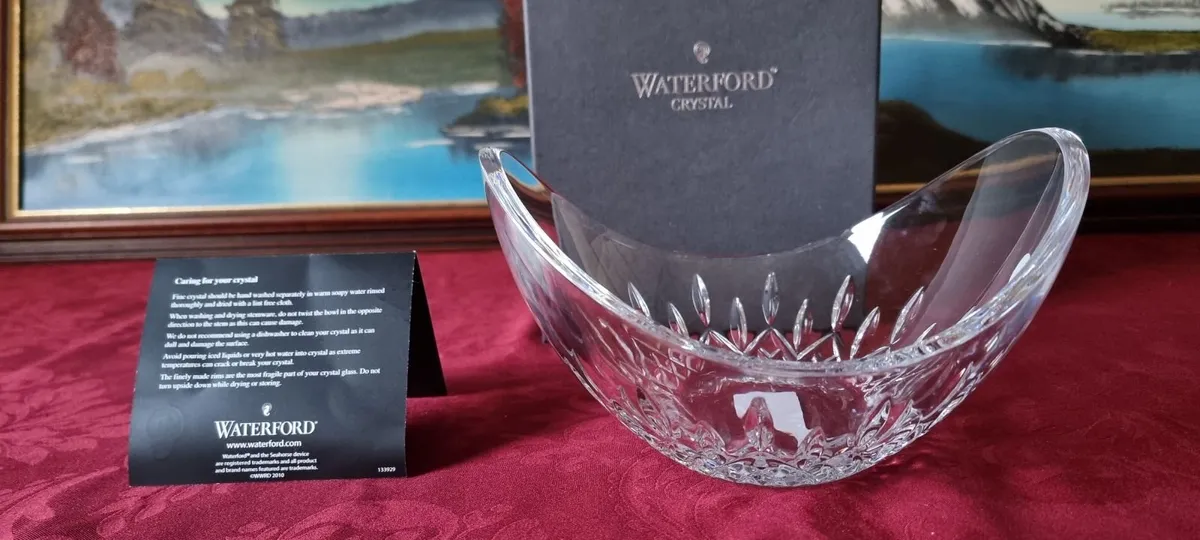 NewInBox Waterford Crystal Lismore 9" Ellipse Bowl - Image 1
