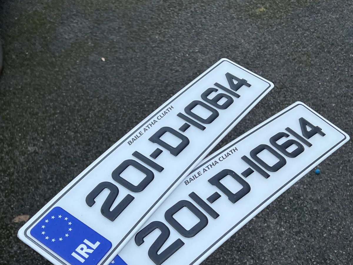 Gel number plates - Image 1