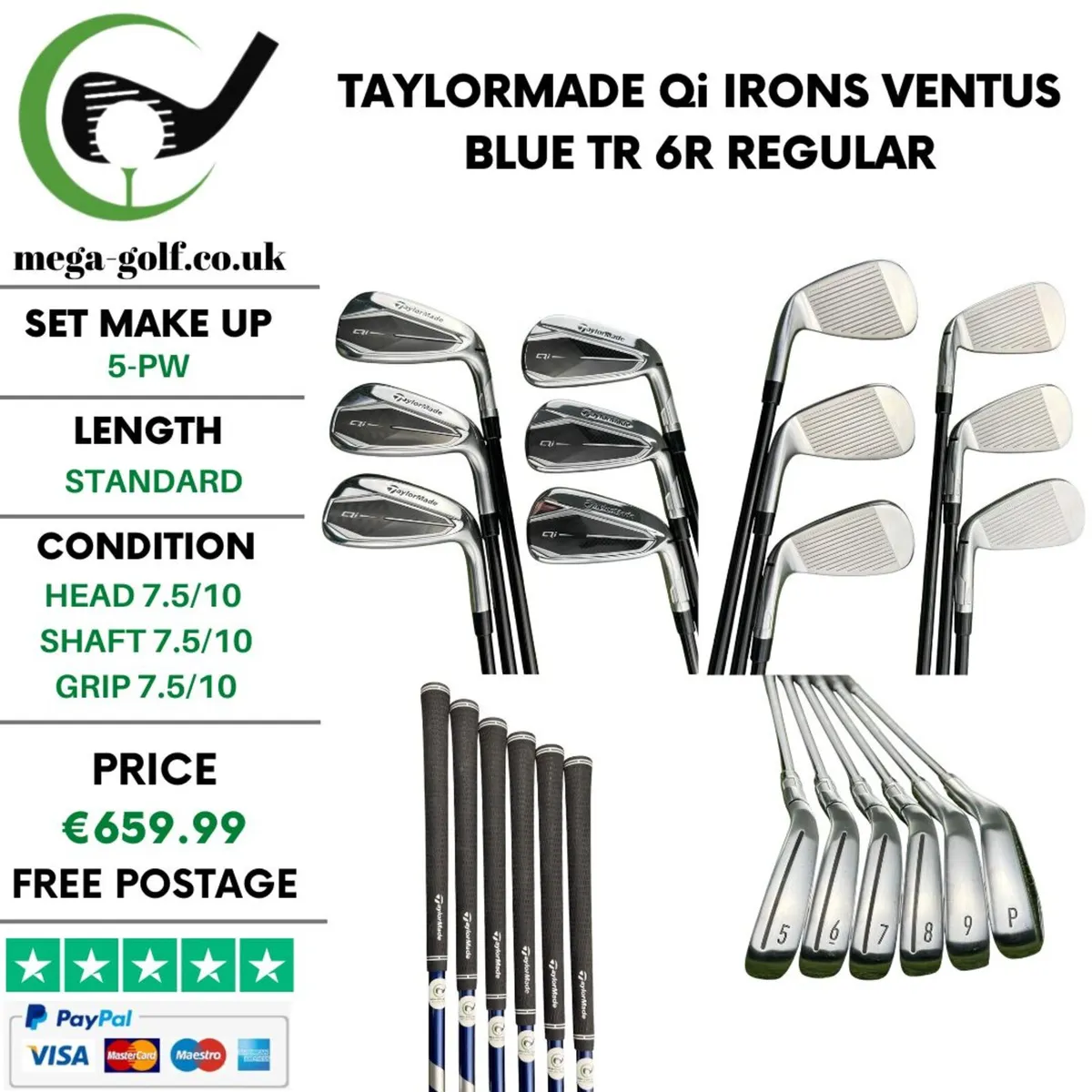 Taylormade Qi Irons / 5-Pw / Regular - Image 1