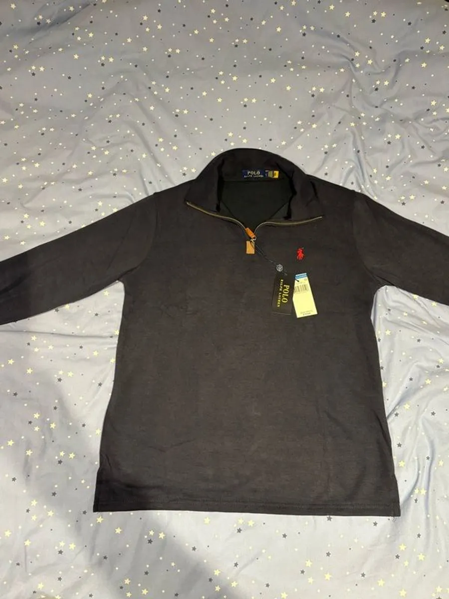 polo Ralph Lauren double knit half zip pullover - Image 1