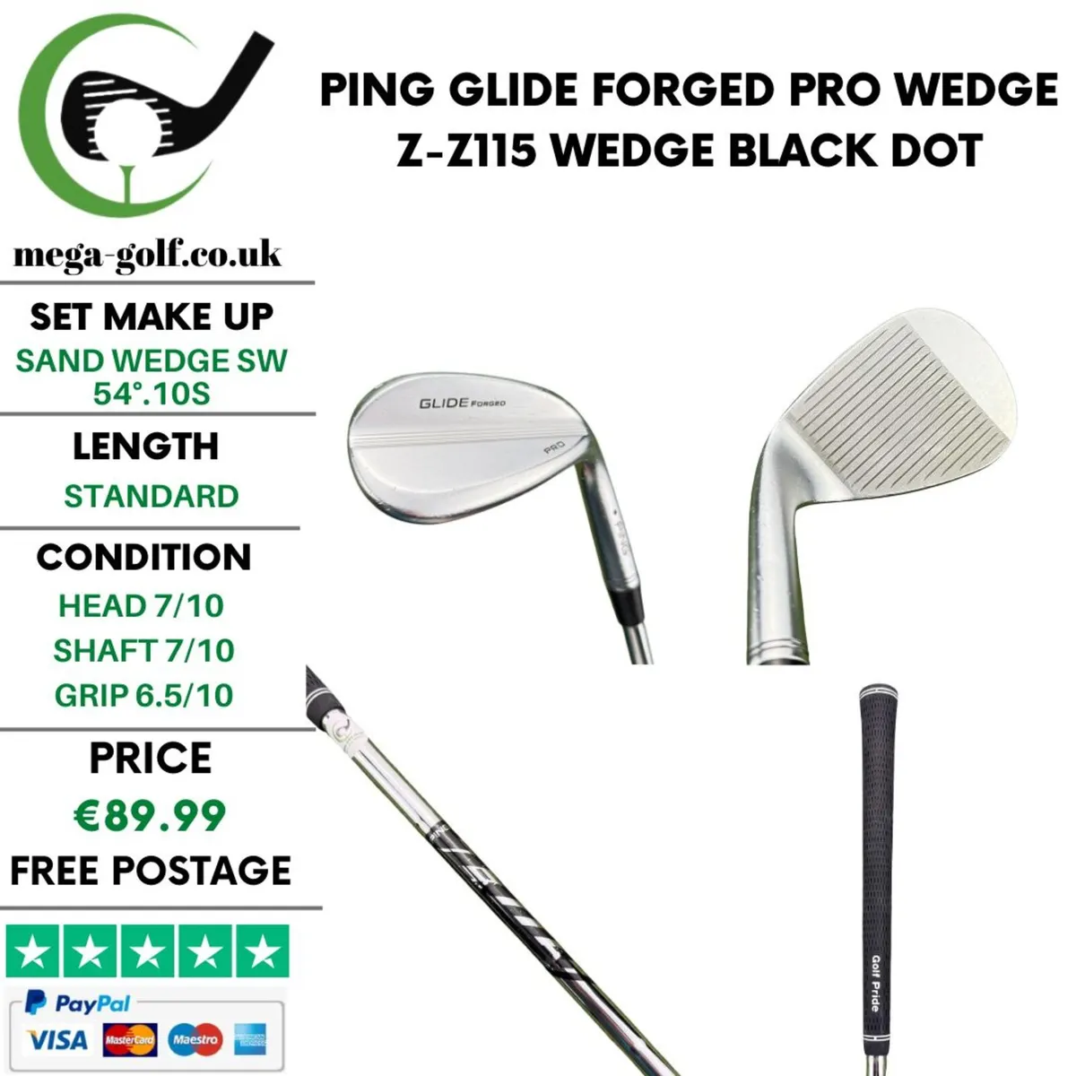 Ping Glide Forged Pro Wedge Sw 54°.10S / Wedge - Image 1