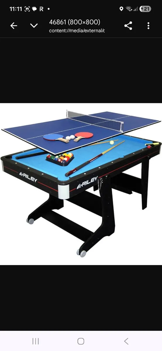 Pool / Table tennis table - Image 1