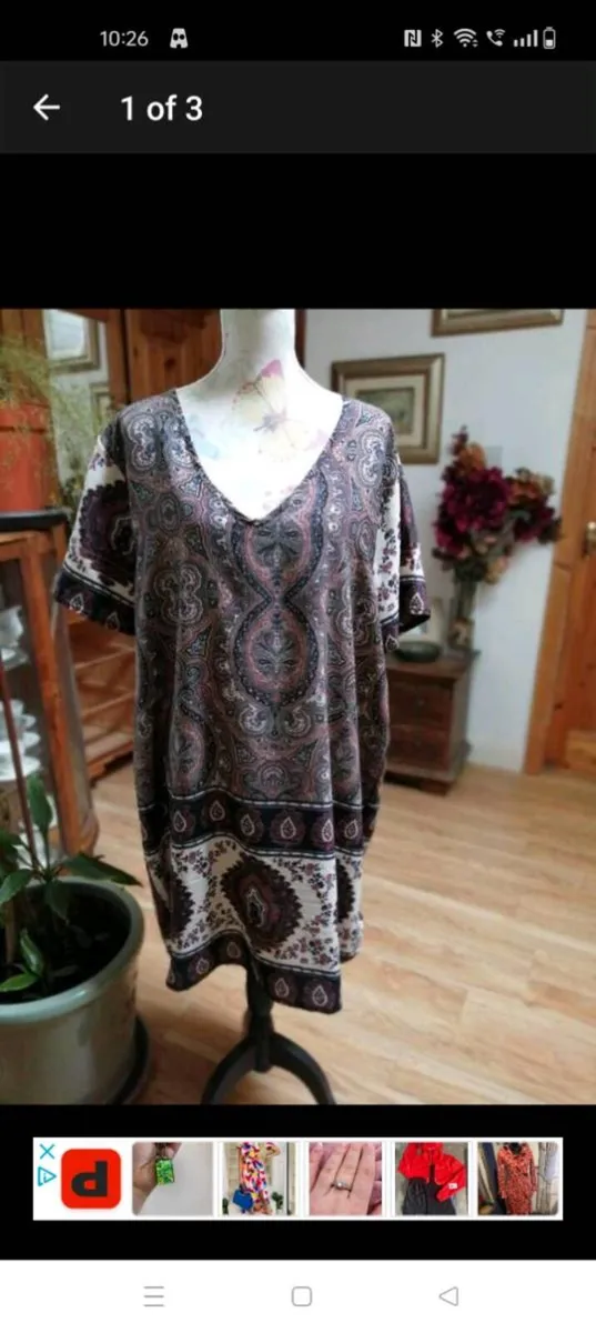 Ladies Zanzea cotton dress new never worn Size 18. - Image 1