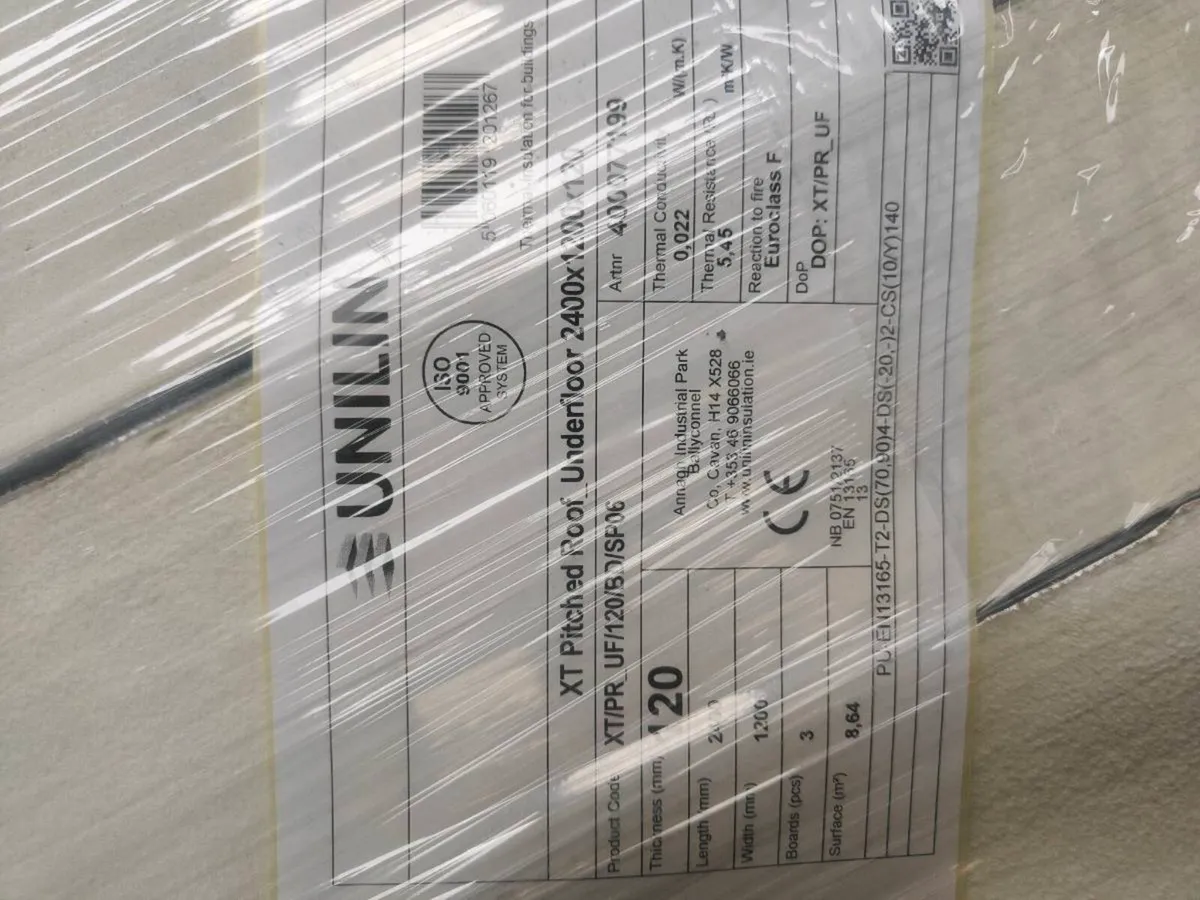 120mm PIR underfloor insulation boards 8x4 new - Image 2