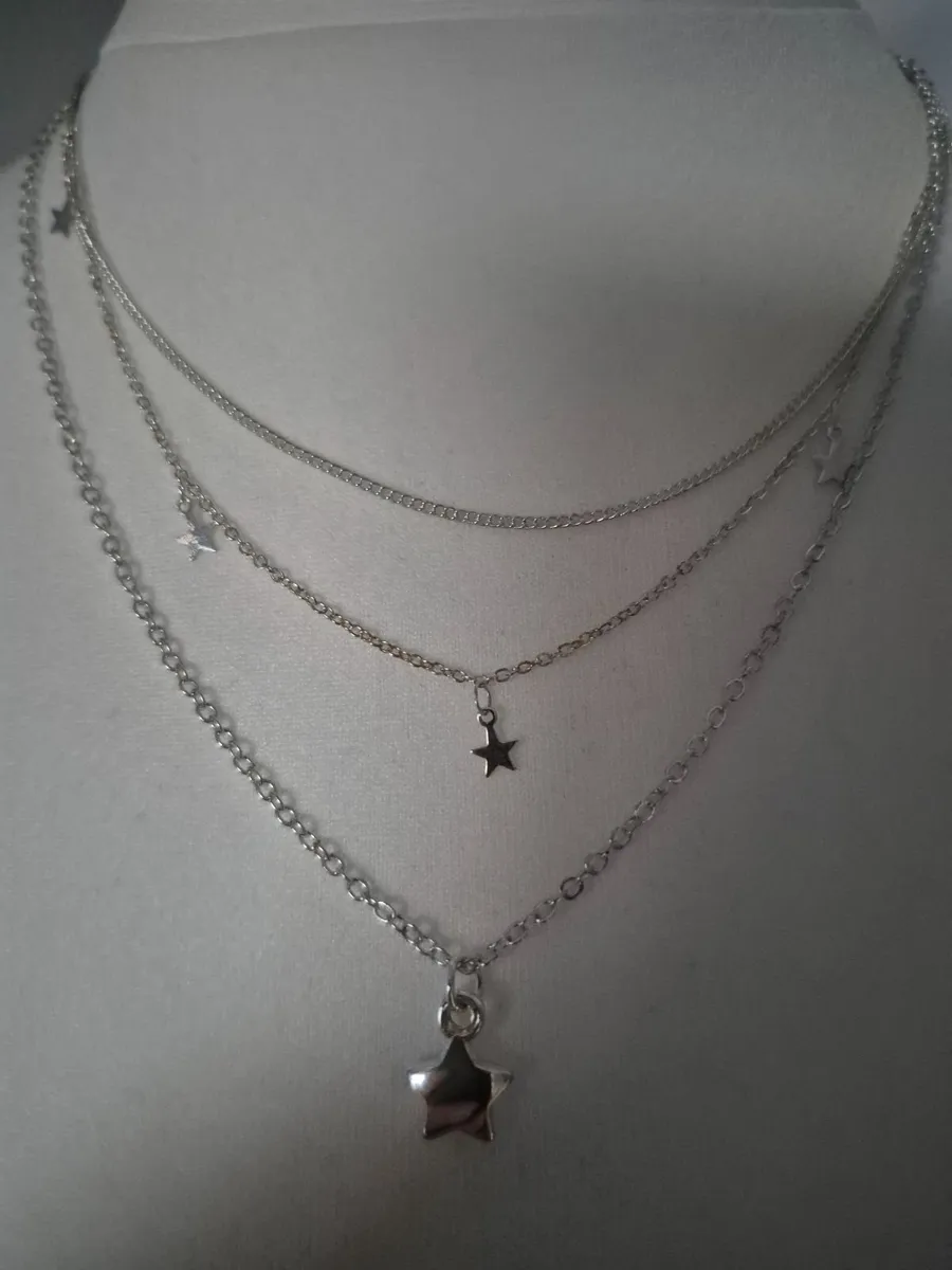 Retro style silver toned necklace - Image 4