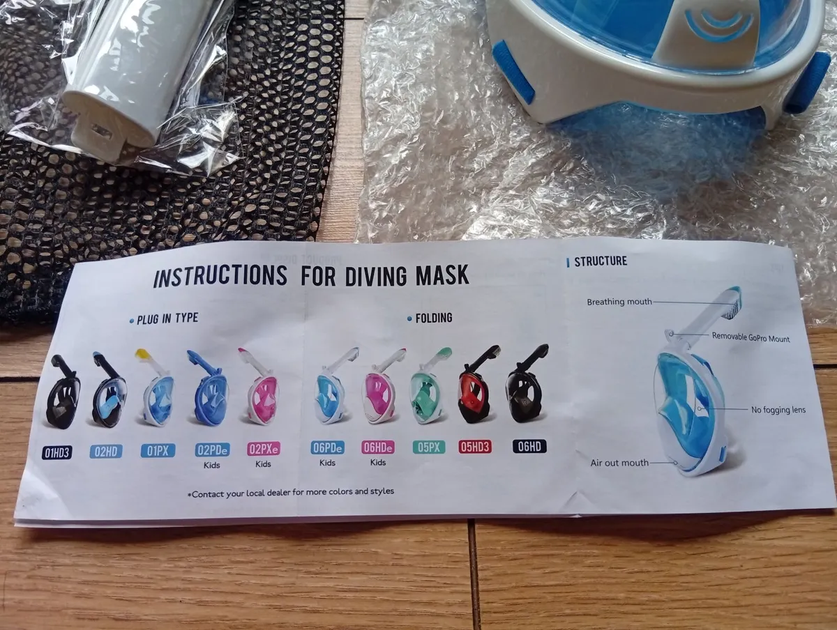 Brand New Quality Anti-Fog Snorkel Diving mask - Image 4