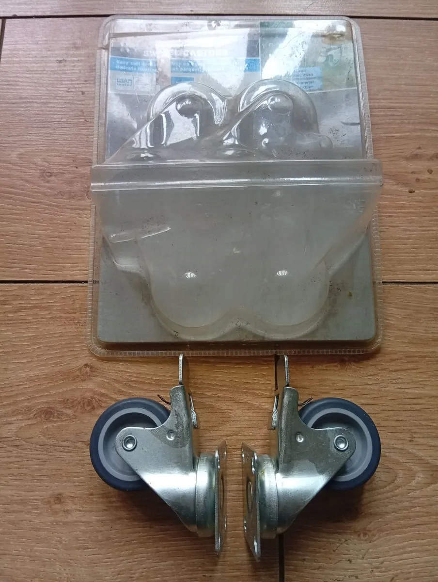 Brand New Heavy Duty Castors Wheels 50mm pair - Image 2