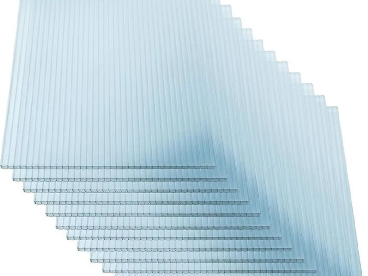 28 x Polycarbonate Twin Wall Sheets 60.5 x 121cm U - Image 2