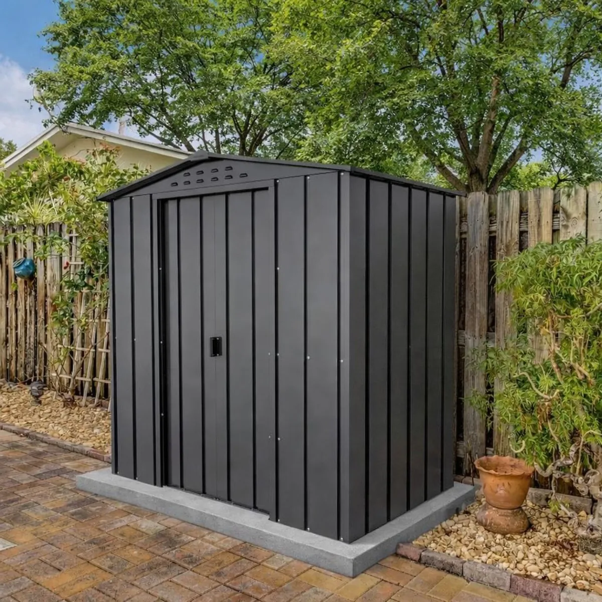 🌟 Duramax TOP Riverton 6x4 Metal Shed –Anthracite - Image 2