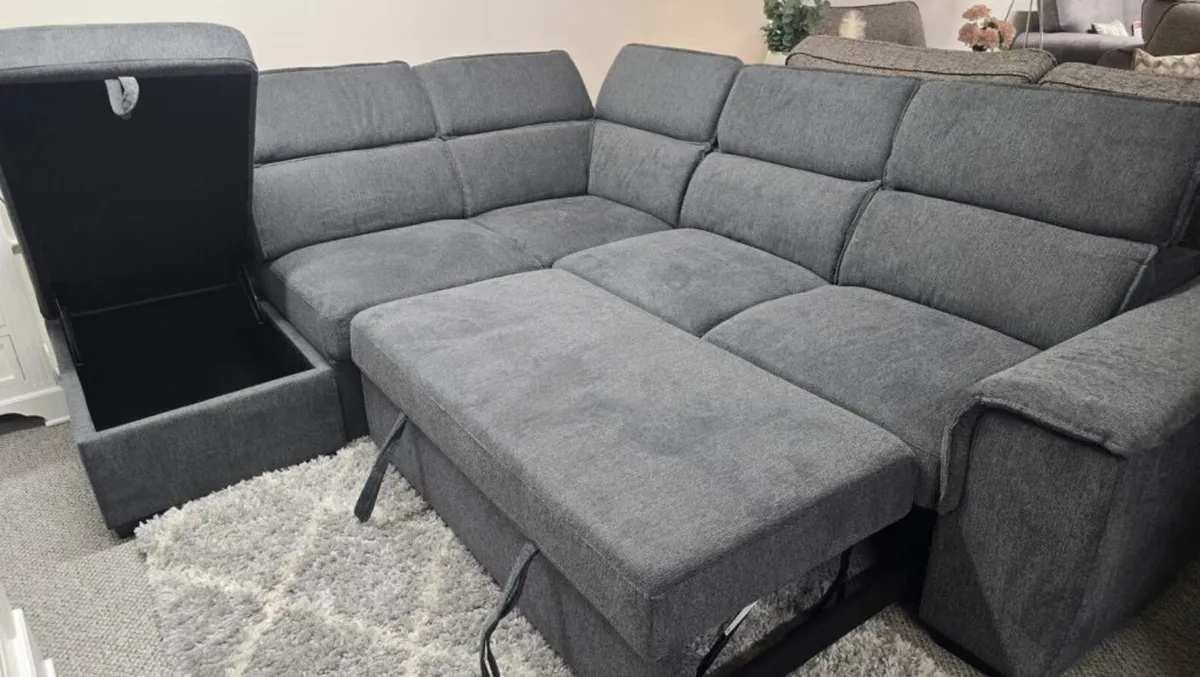Brand new Prague corner sofa beds reduced