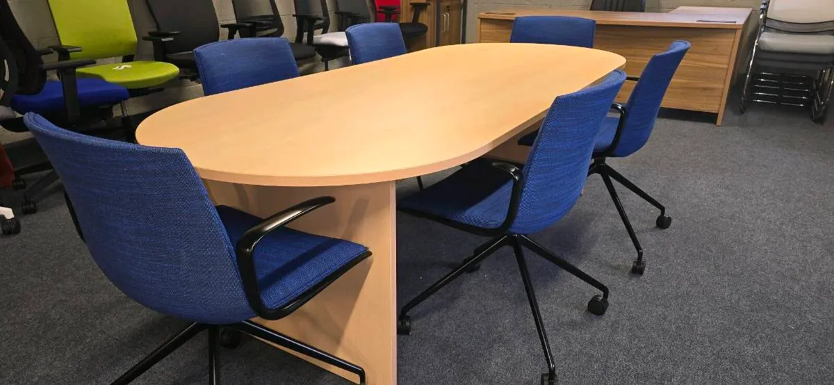 Meeting Table and chairs sets x 5 - Image 1