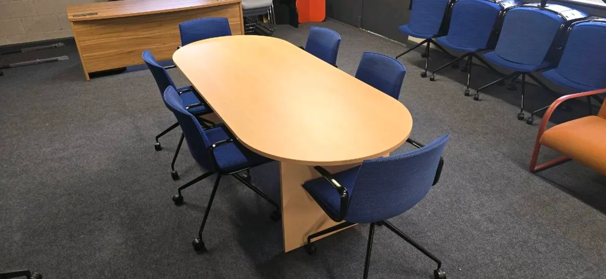 Meeting Table and chairs sets x 5 - Image 3