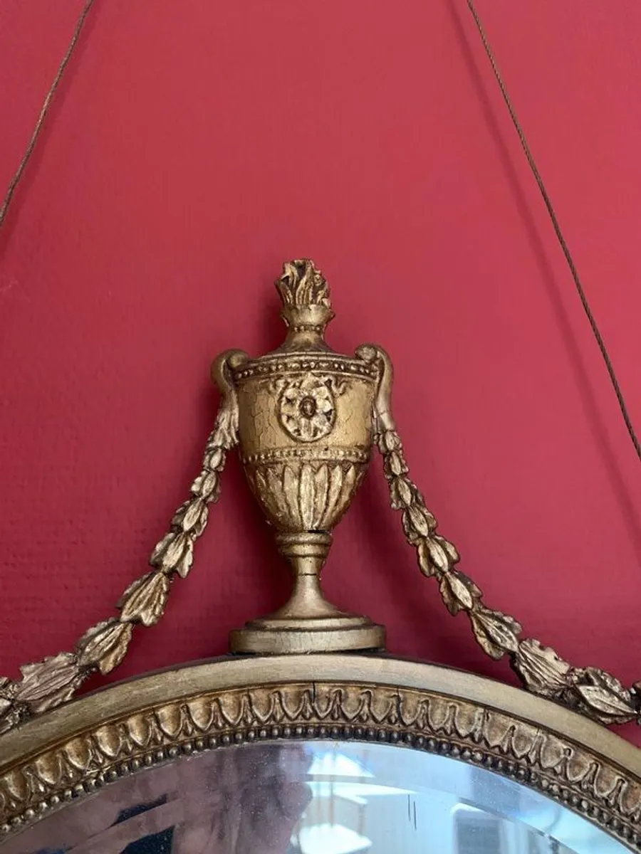 Antique Adams Wall Mirror - Image 3