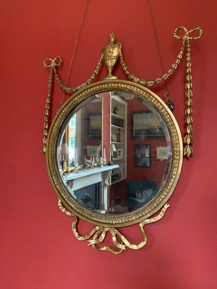 Antique Adams Wall Mirror - Image 2