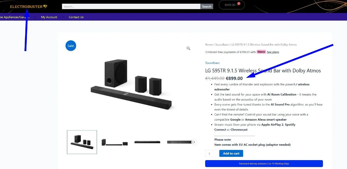 LG S95TR 9.1.5 Wireless Sound Bar with Dolby Atmos - Image 4