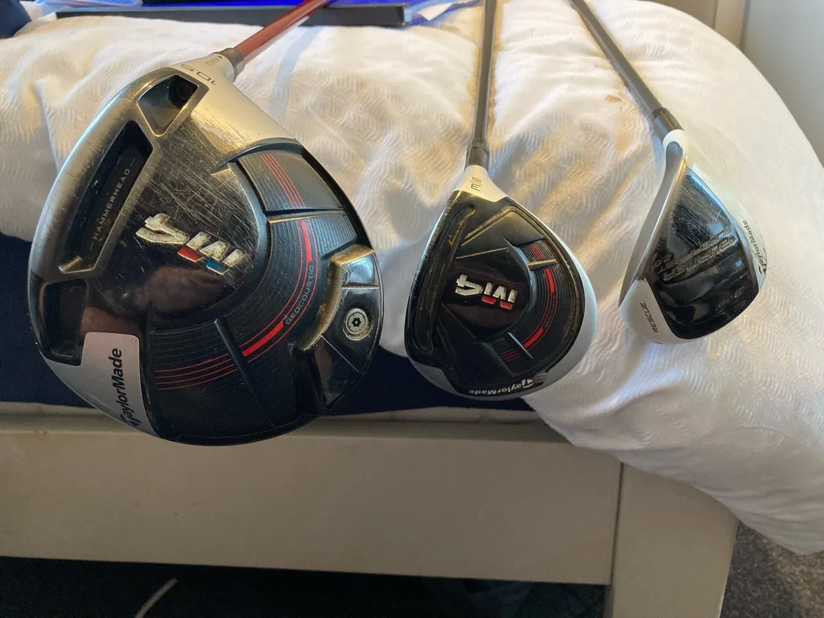 M4 Taylormade Driver & 3 Wood & Taylormade Rescue - Image 2