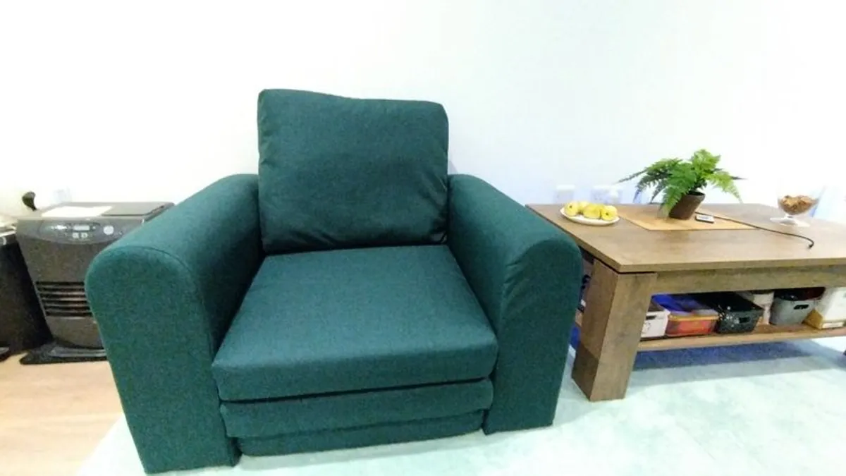 2-seater sofa bed with 1 armchair (2+1set) - Image 4
