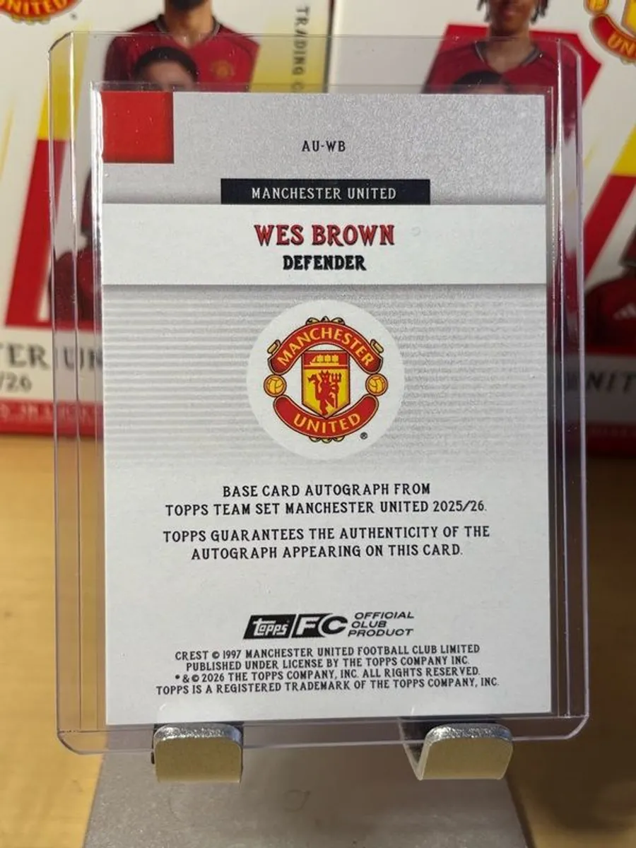 Topps Man Utd team set cards, message for price - Image 2