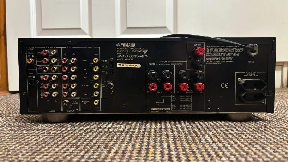 Yamaha RX V430RDS AV Receiver + CAT LEB 404 - Image 2