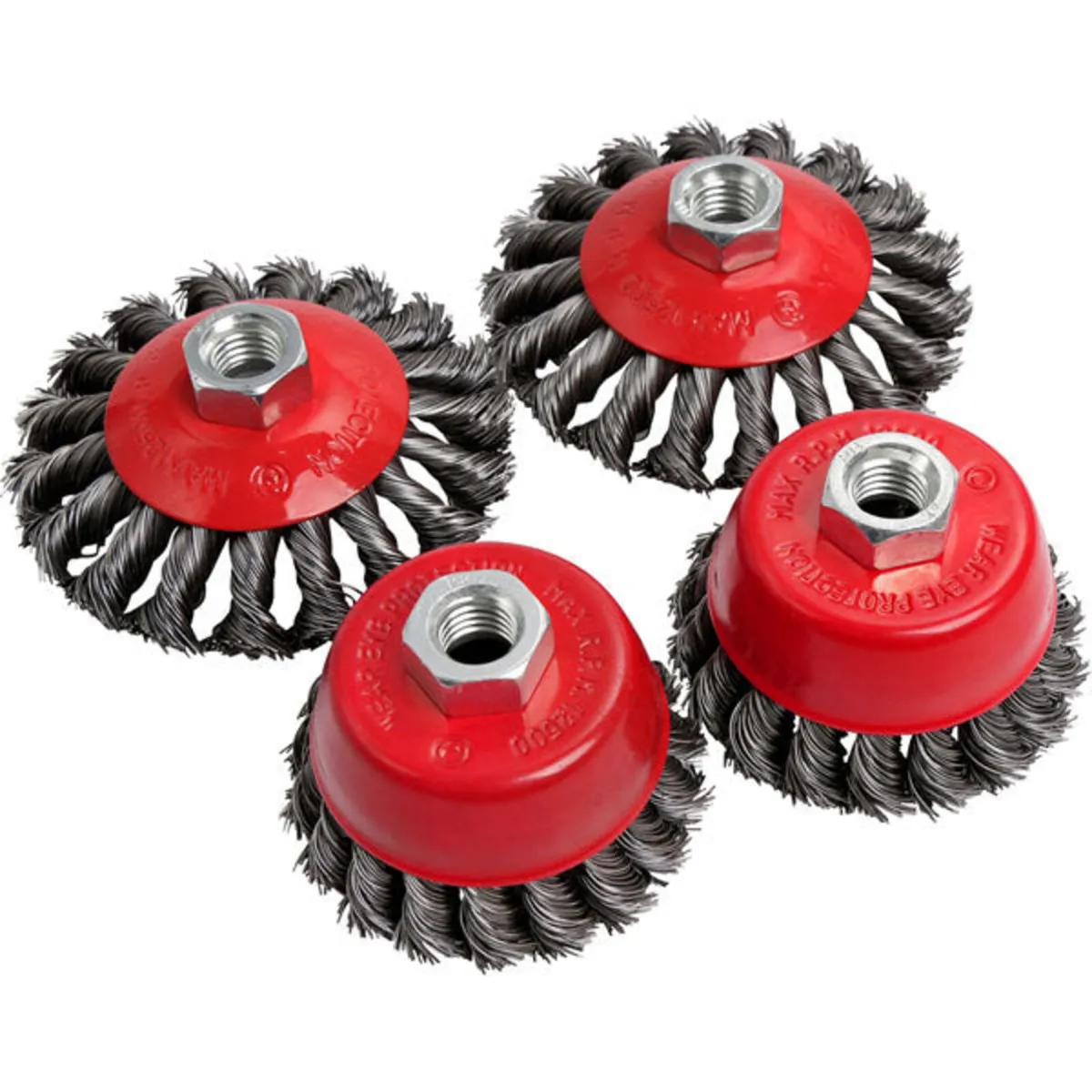 4pc Rotary Wire Brush Set - Image 1
