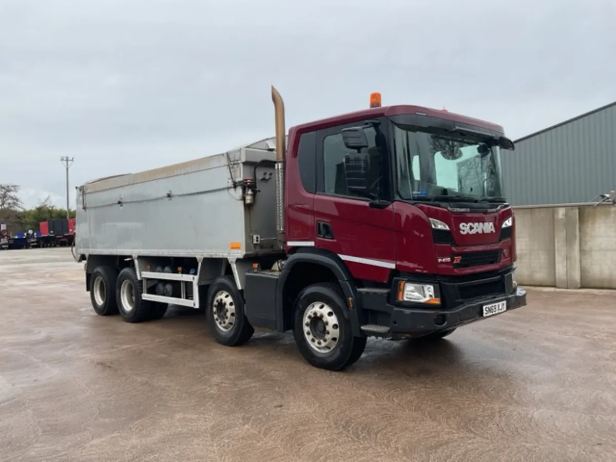 2019 Scania P410 XT 8x4 Alloy Tipper - Image 1
