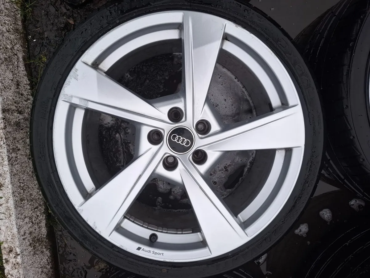 19" Genuine Audi A4 S Line Alloys with tyres - Image 2