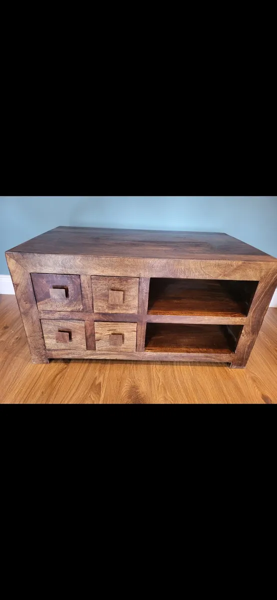 Tv Unit with Matching Coffee Nest Table - Image 1