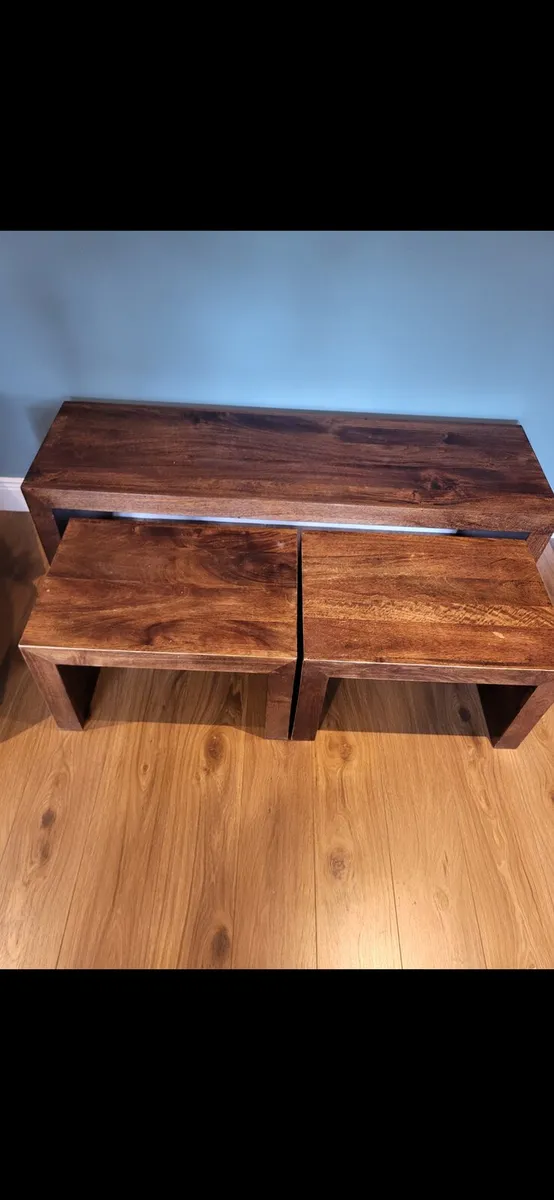 Tv Unit with Matching Coffee Nest Table - Image 4
