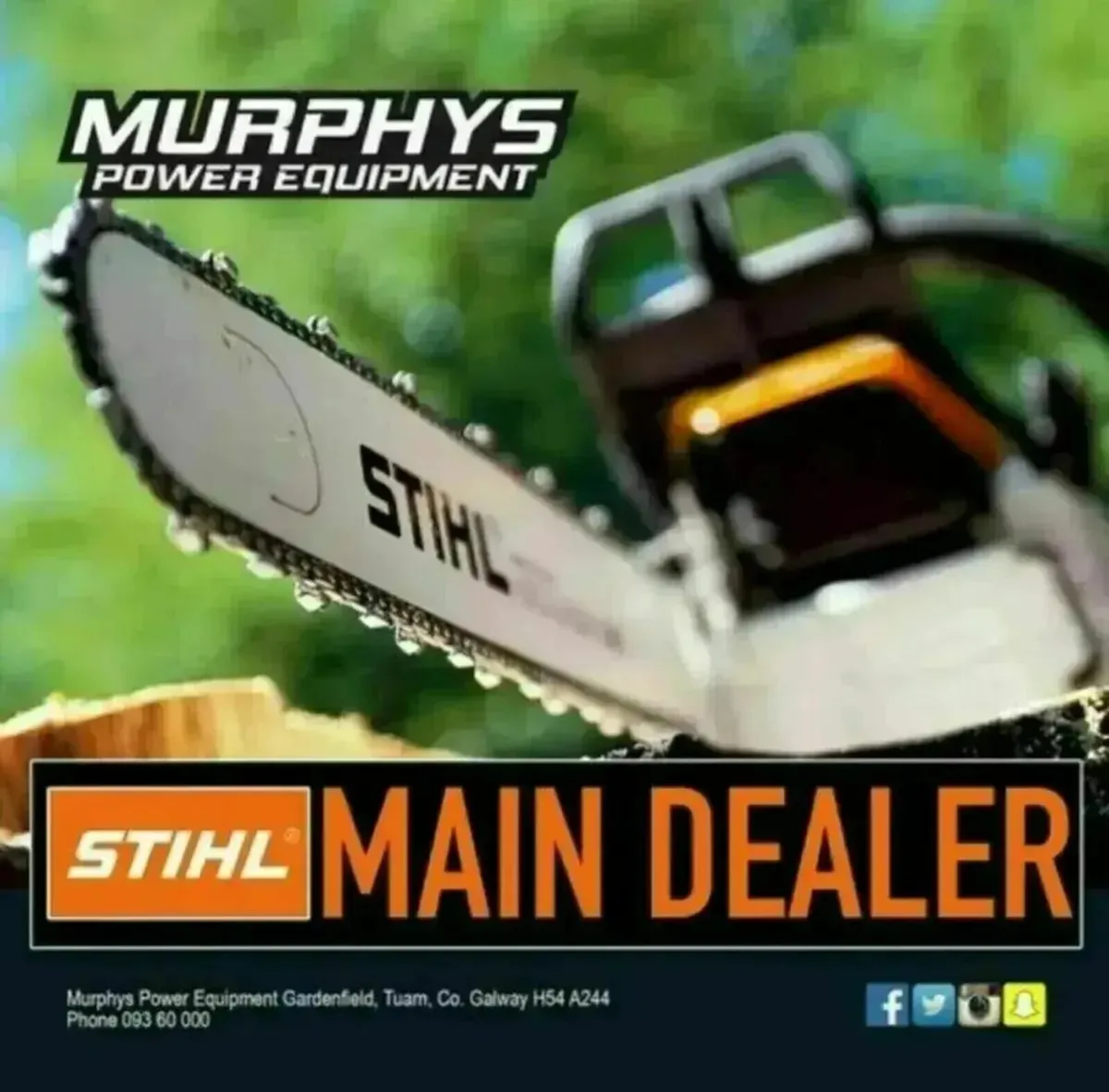 Full Range of STIHL Chainsaws in stock - Image 1