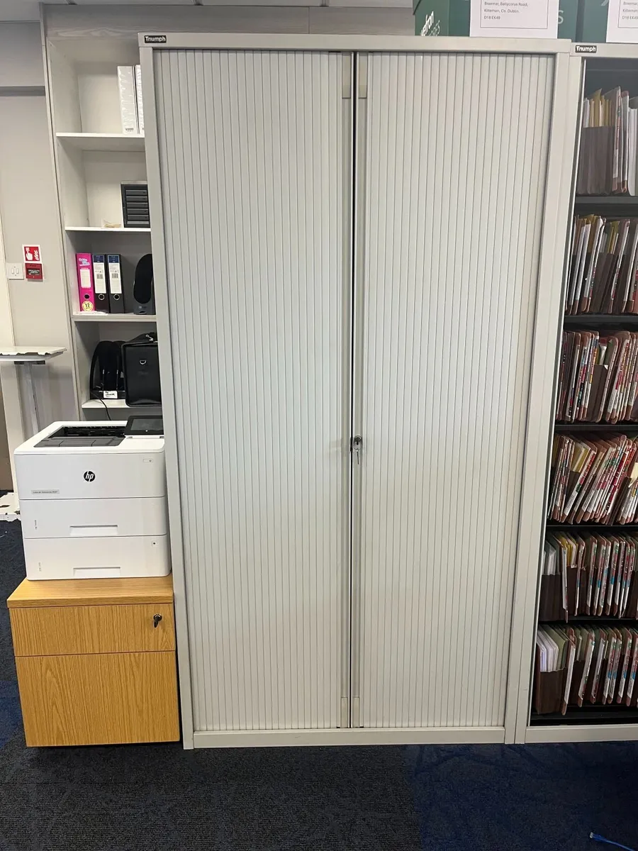 Tambour Filing Cabinet - Image 1