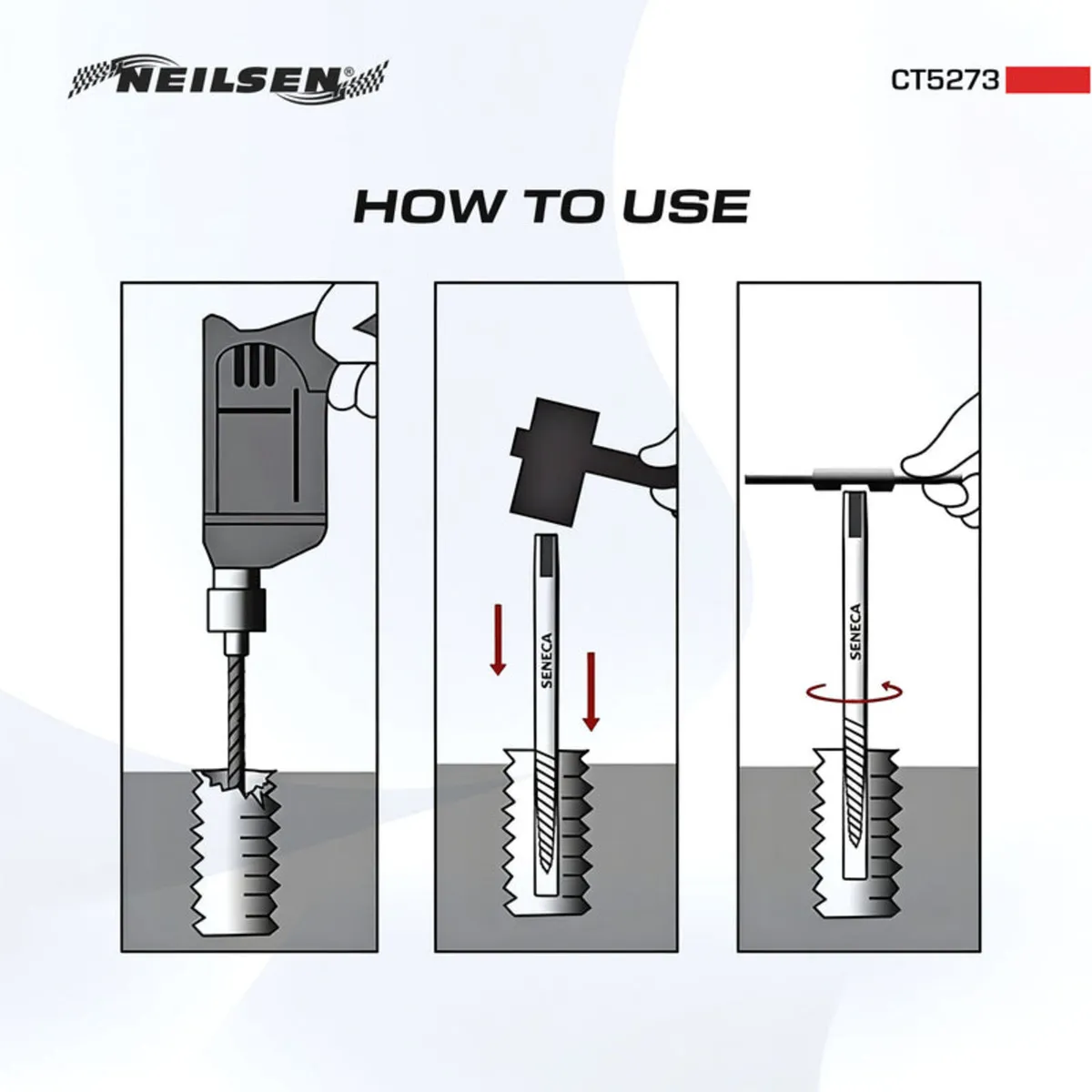 Combination Screw Extractor and Drill Set - Image 4