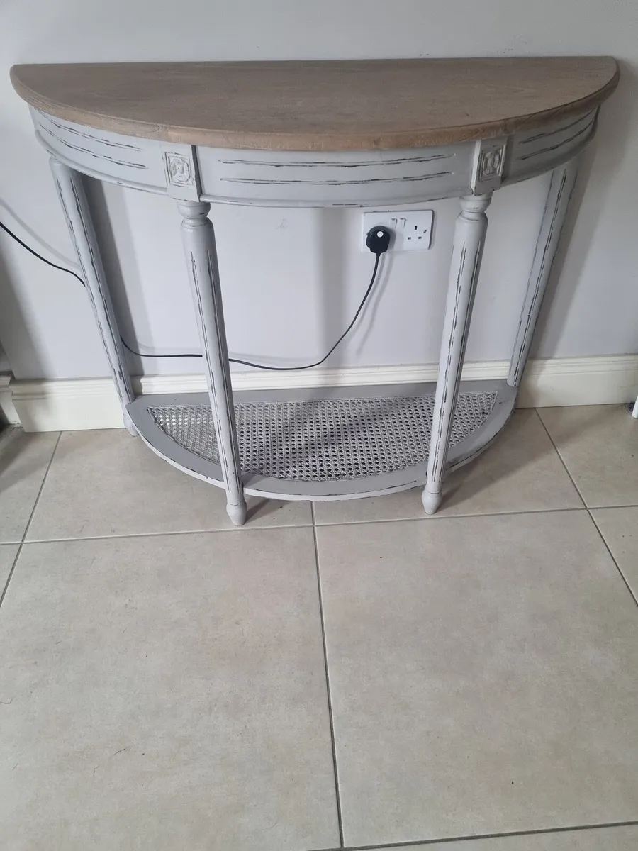 console table and mirror - Image 1