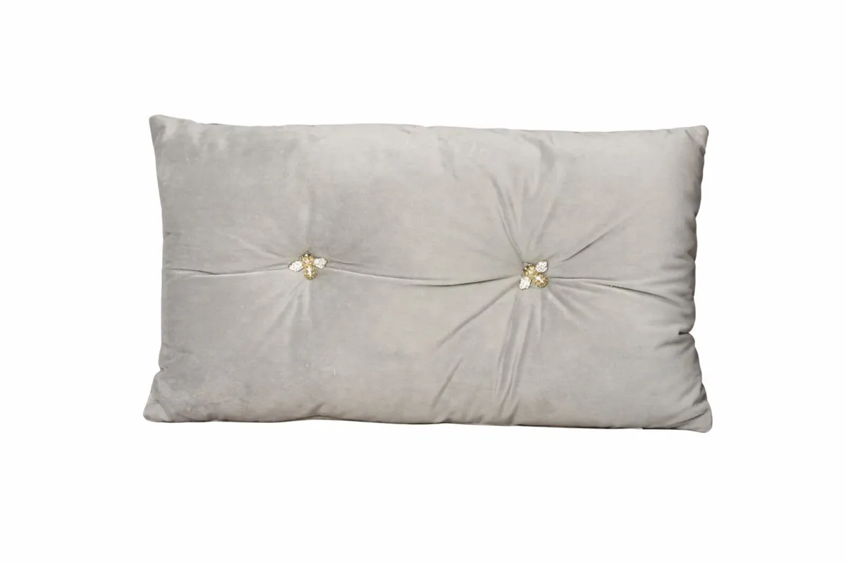 Bellucci Decorative Cushion – 49x32cm – Bee Detail - Image 1