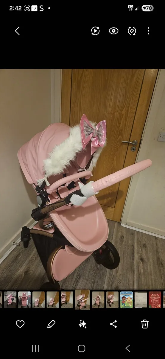 Leather pink 3 in 1 - Image 1