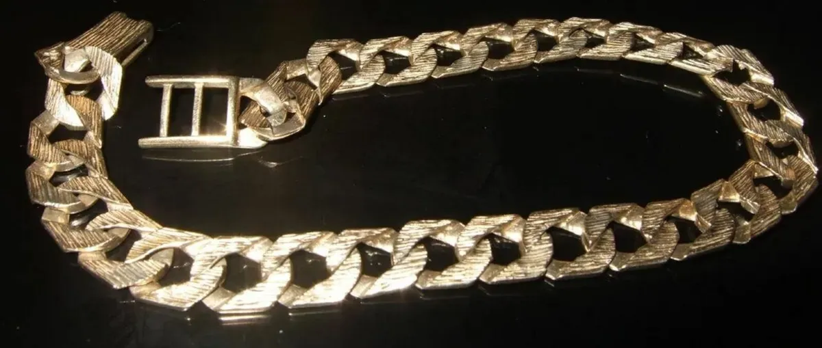 Vintage Hallmarked 9ct Gold Gentlemans Bracelet - Image 4
