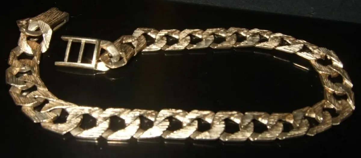 Vintage Hallmarked 9ct Gold Gentlemans Bracelet - Image 2