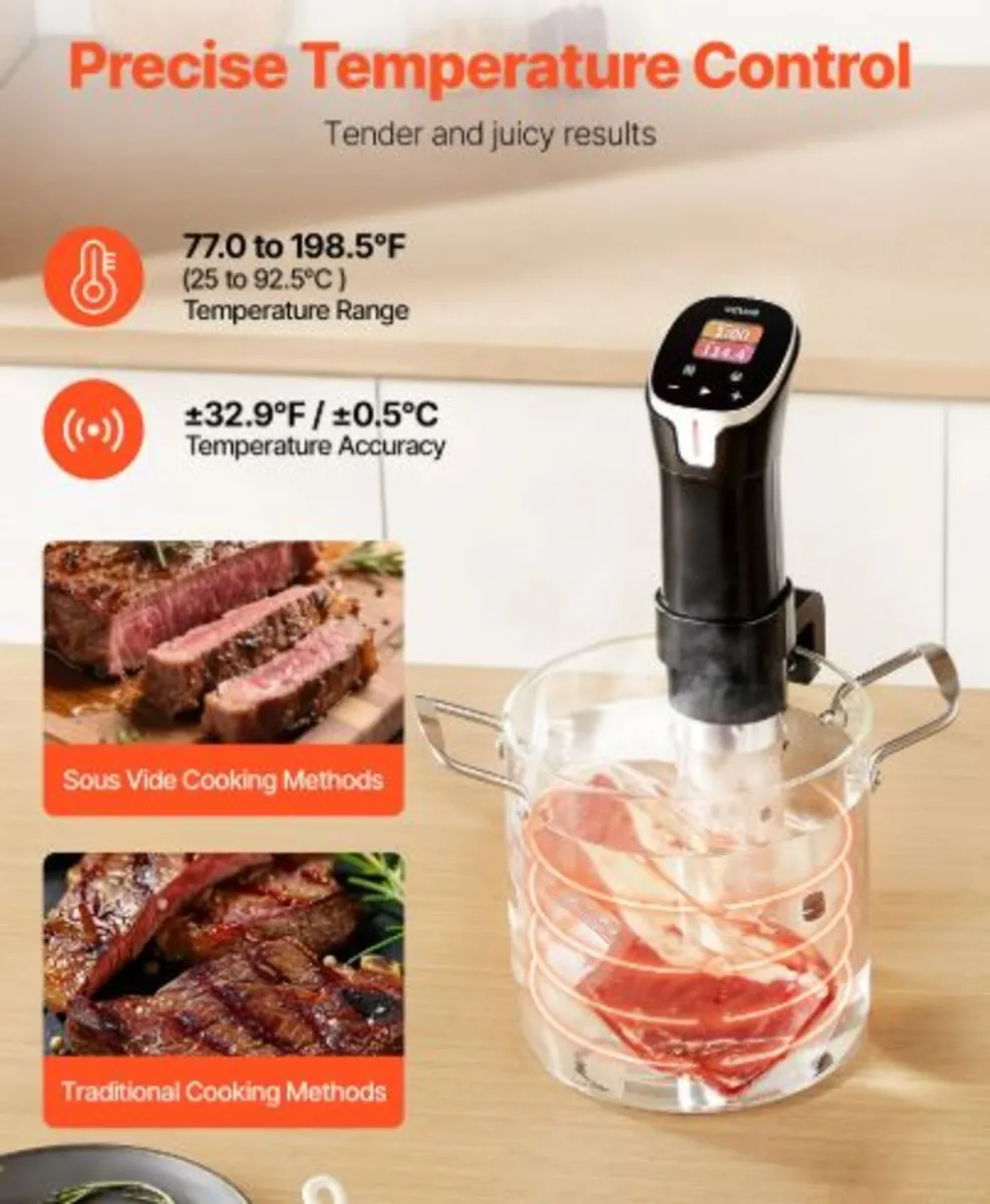 Sous Vide Precision Cooker,1100W Sous-Vide Cooking - Image 4