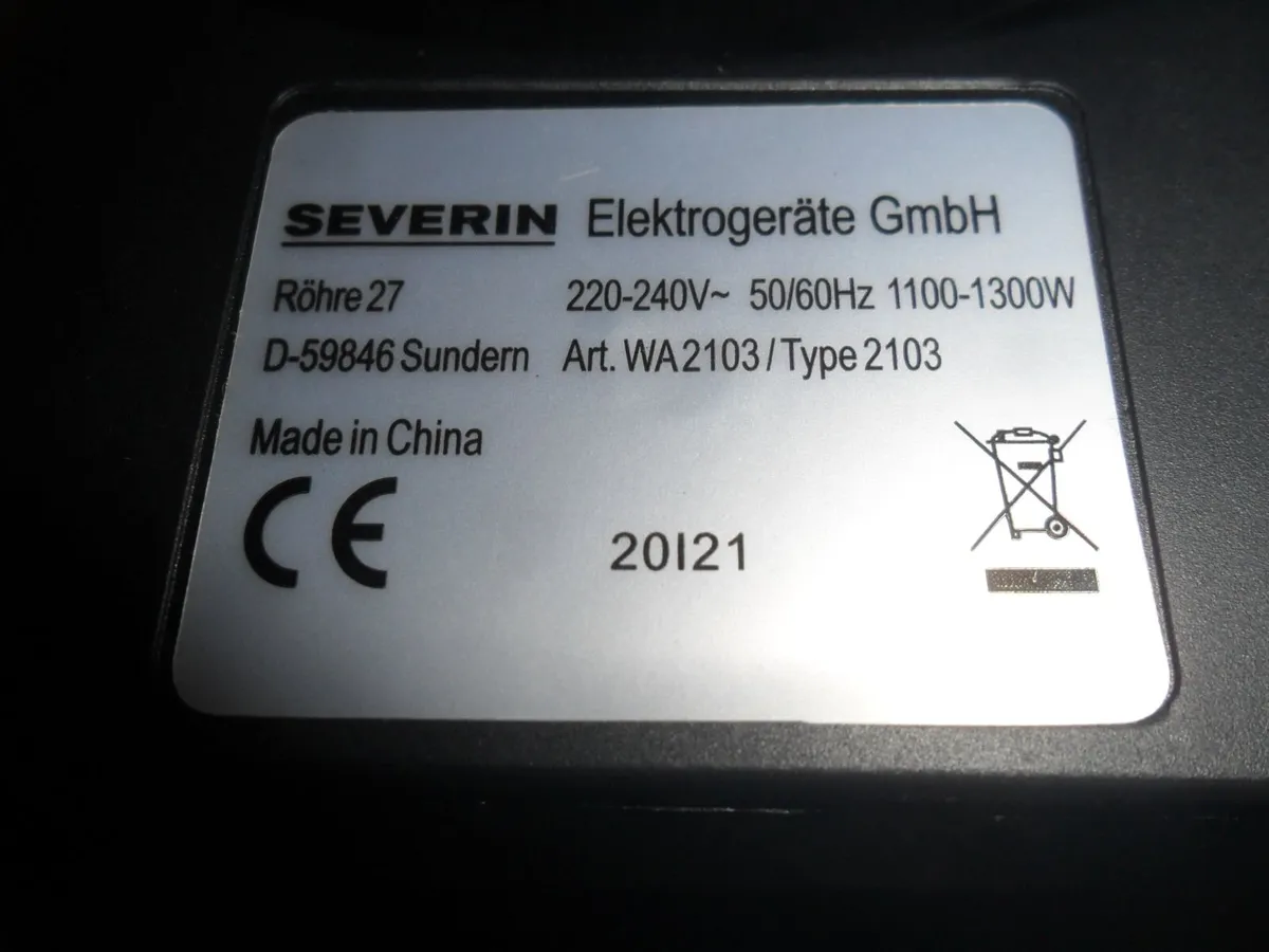 Waffle maker SEVERIN WA 2103 - Image 2