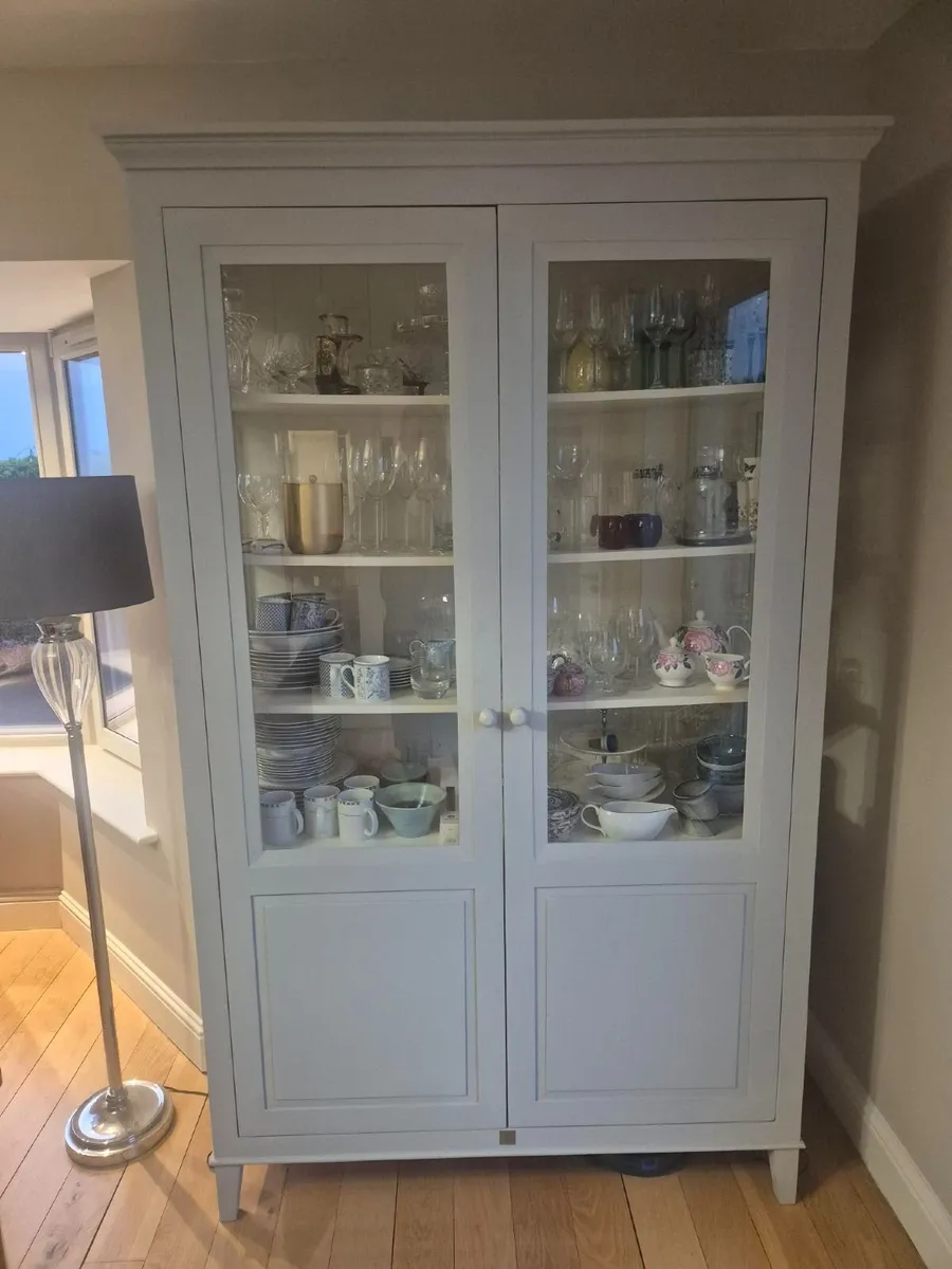 Tall Glass Display Cabinet – Excellent Condition - Image 1
