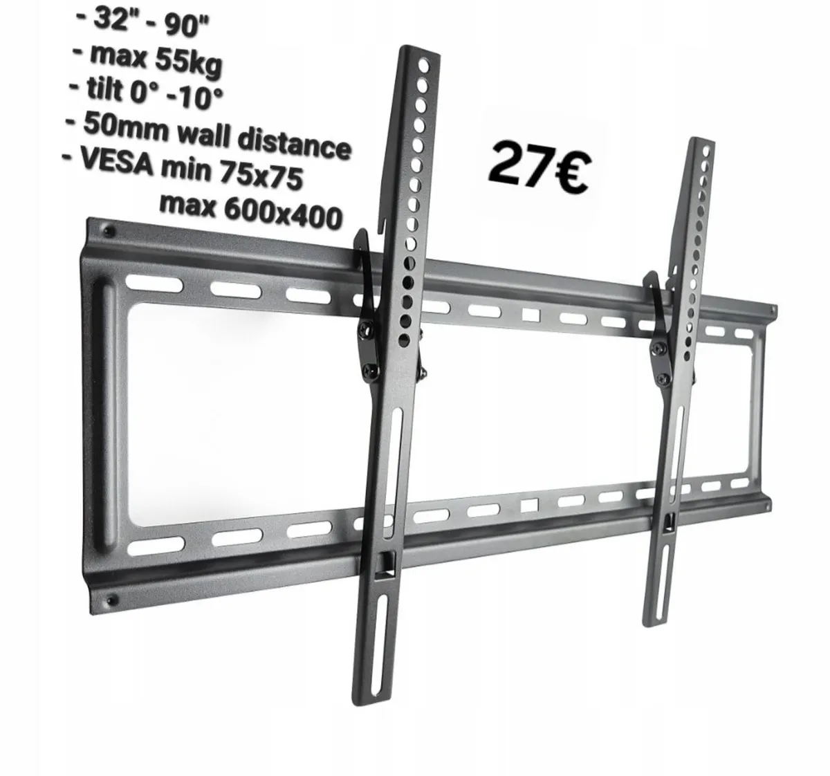 TV Wall Mount Bracket Tilt 32" - 90" TV - Image 1